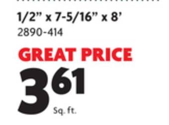 Home Hardware 1/2 x 7-5/16 x 8' primed mdf shiplap offer