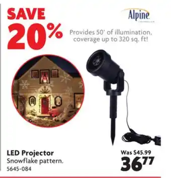 Home Hardware Led projector offer