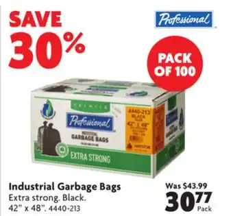 Home Hardware Industrial garbage bags offer