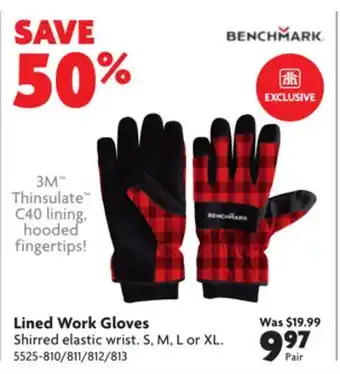 Home Hardware Lined work gloves offer