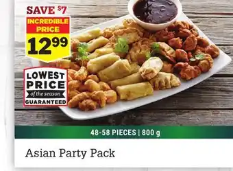 M & M Food Market Asian party pack offer