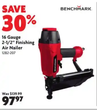 Home Hardware 16 gauge 2-1/2 finishing air nailer offer