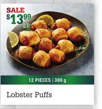 M & M Food Market Lobster puffs offer