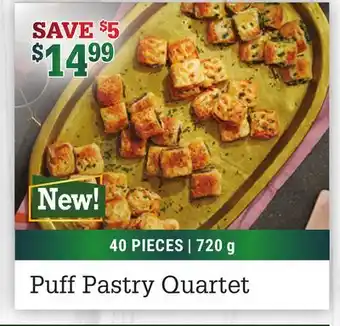 M & M Food Market Puff pastry quartet offer