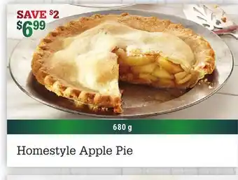 M & M Food Market Homestyle apple pie offer