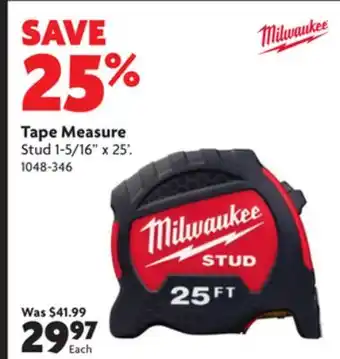 Home Hardware Tape measure offer
