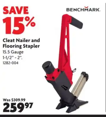 Home Hardware Cleat nailer and flooring stapler offer