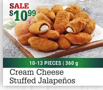 M & M Food Market Cream cheese stuffed jalapeños offer
