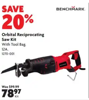 Home Hardware Orbital reciprocating saw kit offer
