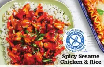 M & M Food Market Spicy sesame chicken & rice offer