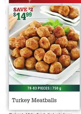 M & M Food Market Turkey meatballs offer