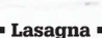 M & M Food Market Lasagna offer