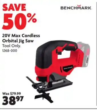 Home Hardware 20v max cordless orbital jig saw offer