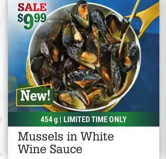 M & M Food Market Mussels in white wine sauce offer