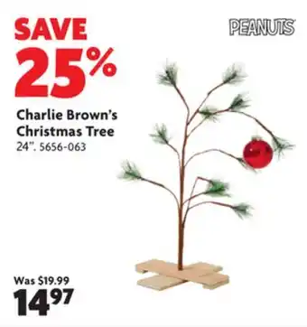 Home Hardware Charlie brown's christmas tree offer