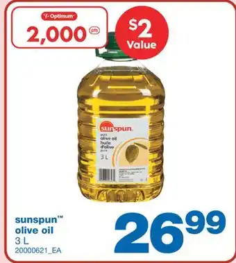 Wholesale Club Sunspun olive oil, 3l offer