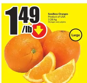 Chalo FreshCo Large seedless oranges of offer