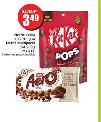 Chalo FreshCo Nestlé cellos 135-203 g or nestlé multipacks 164-200 g offer