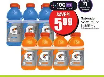Chalo FreshCo Gatorade 6x591 ml or 8x355 ml offer