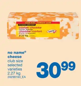 Wholesale Club No name cheese, 2.27 kg offer