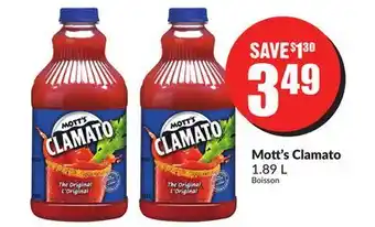 Chalo FreshCo Mott's clamato 1.89 l offer