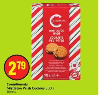 Chalo FreshCo Compliments mistletoe wish cookies 300 g offer