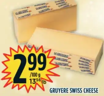 Marché Adonis Gruyere swiss cheese offer
