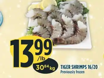 Marché Adonis Tiger shrimps 16/20 offer