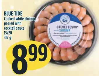 Marché Adonis Blue tide cooked white shrimp peeled with cocktail sauce offer