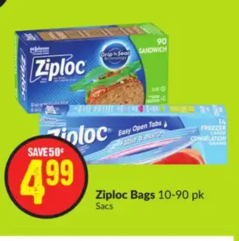 FreshCo Ziploc bags 10-90 pk offer