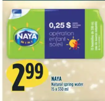 Marché Adonis Naya natural spring water offer
