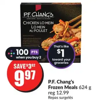 FreshCo P.f. chang's frozen meals 624 g offer