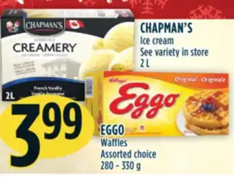 Marché Adonis Chapman's ice cream offer