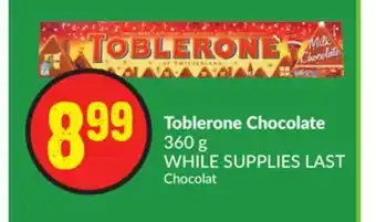 FreshCo Toblerone chocolate 360 g offer