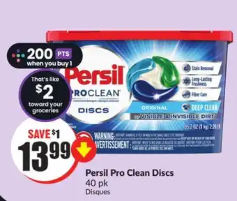 FreshCo Persil pro clean discs 40 pk offer