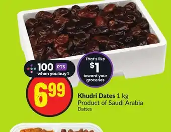 FreshCo Khudri dates 1 kg product of saudi arabia offer