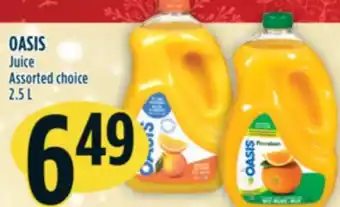 Marché Adonis Oasis juice offer