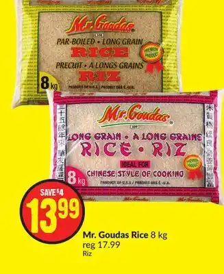 FreshCo Mr. goudas rice 8 kg offer