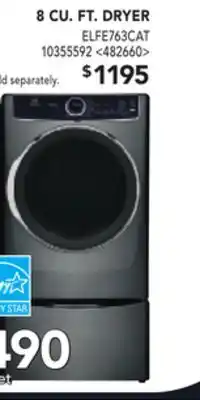 RONA Electrolux 8 cu. ft. dryer offer