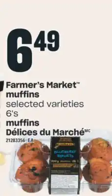 Valu-mart Muffins délices du marché, 6's offer