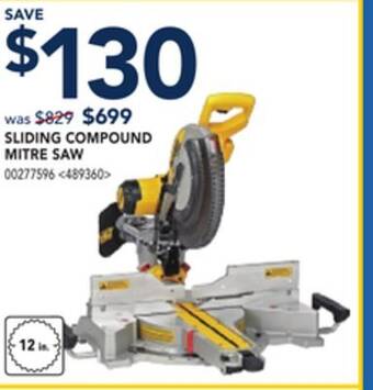 RONA Dewalt sliding compound mitre saw offer