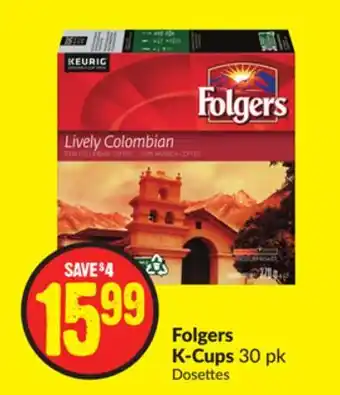 FreshCo Folgers k-cups 30 pk offer