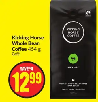 FreshCo Kicking horse whole bean coffee 454 g offer