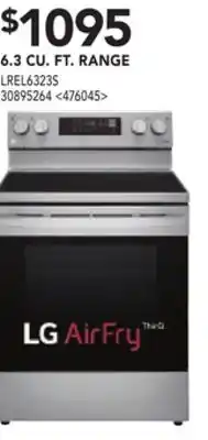 RONA Lg 6.3 cu. ft. range offer