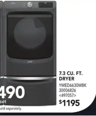 RONA Maytag 7.3 cu. ft. dryer offer