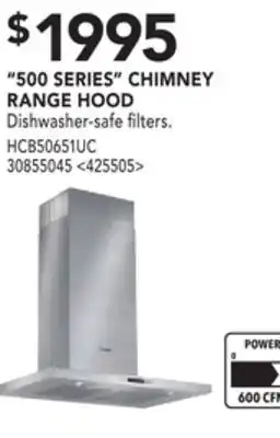 RONA Bosch 500 series chimney range hood offer
