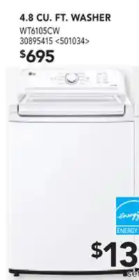 RONA Lg 4.8 cu. ft. washer offer