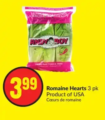 FreshCo Romaine hearts 3 pk product of usa offer