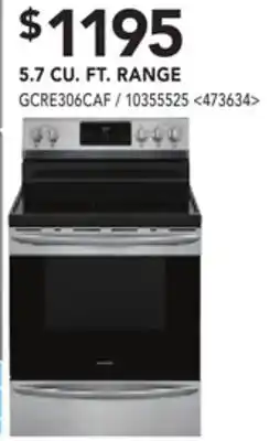 RONA Frigidaire gallery 5.7 cu. ft. range offer