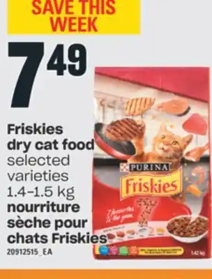 Valu-mart Nourriture sèche pour chats friskies, 1.4-1.5 kg offer